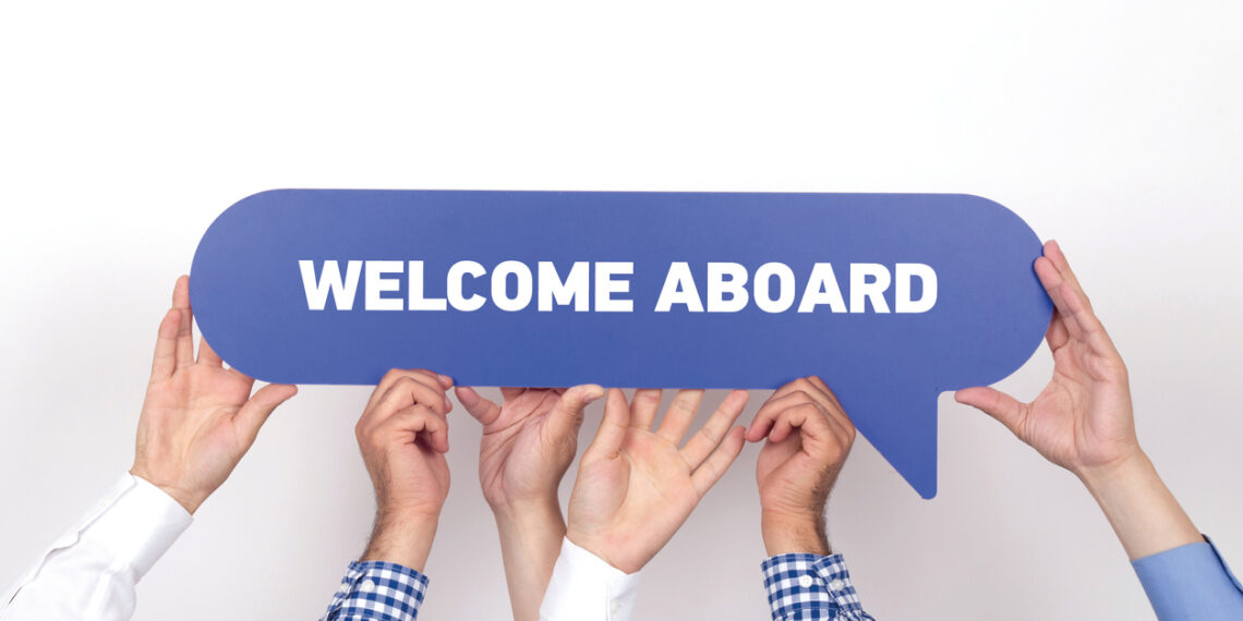 Welcome Aboard message