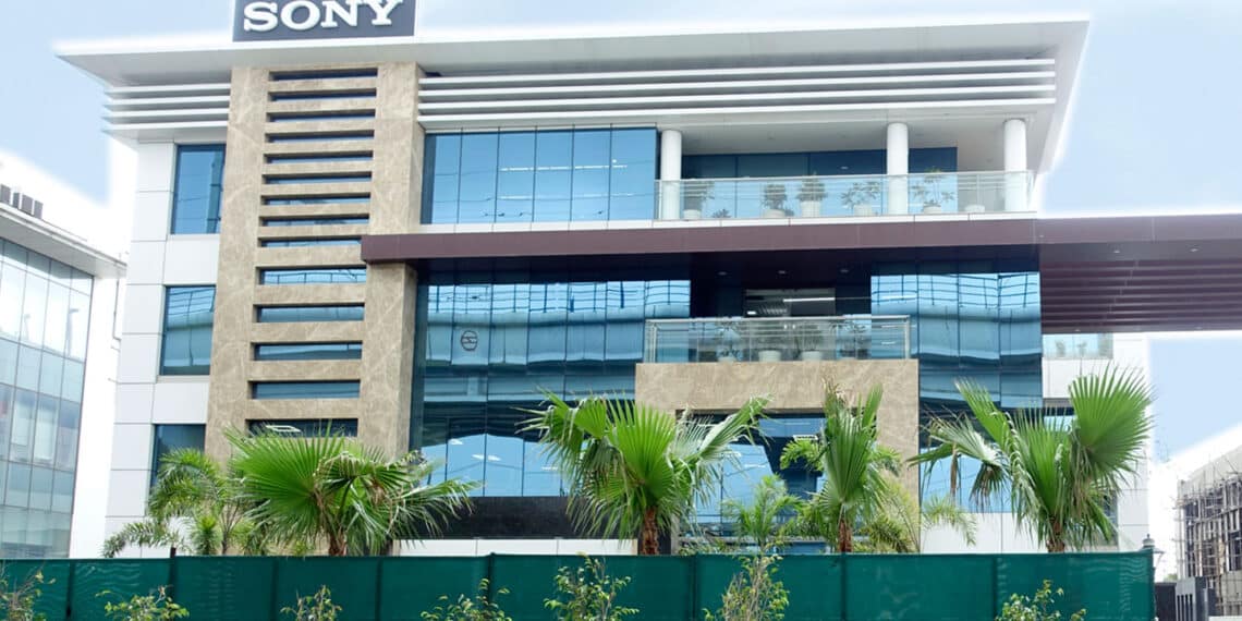 Sony Logo on building