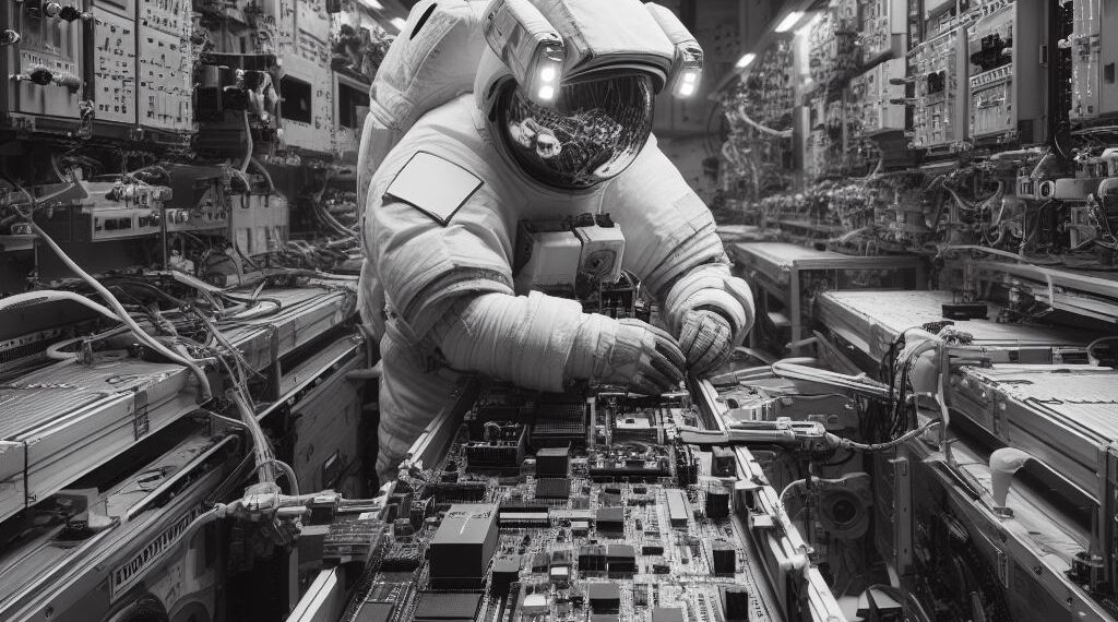 Semiconductor manufacturing in space