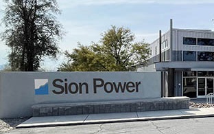 Sion-Power logo on building