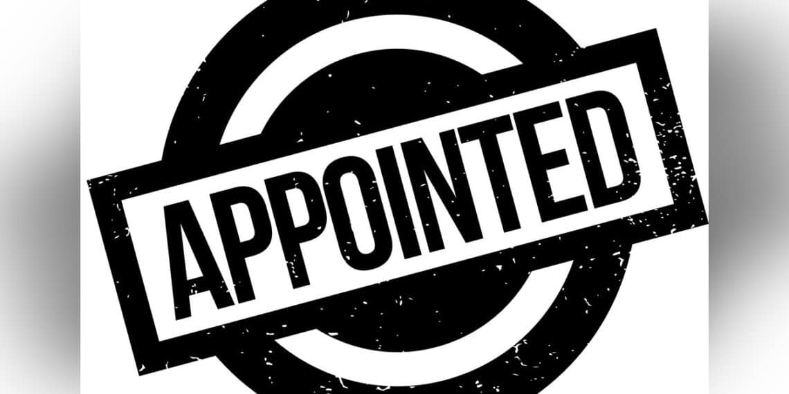 APPOINTED