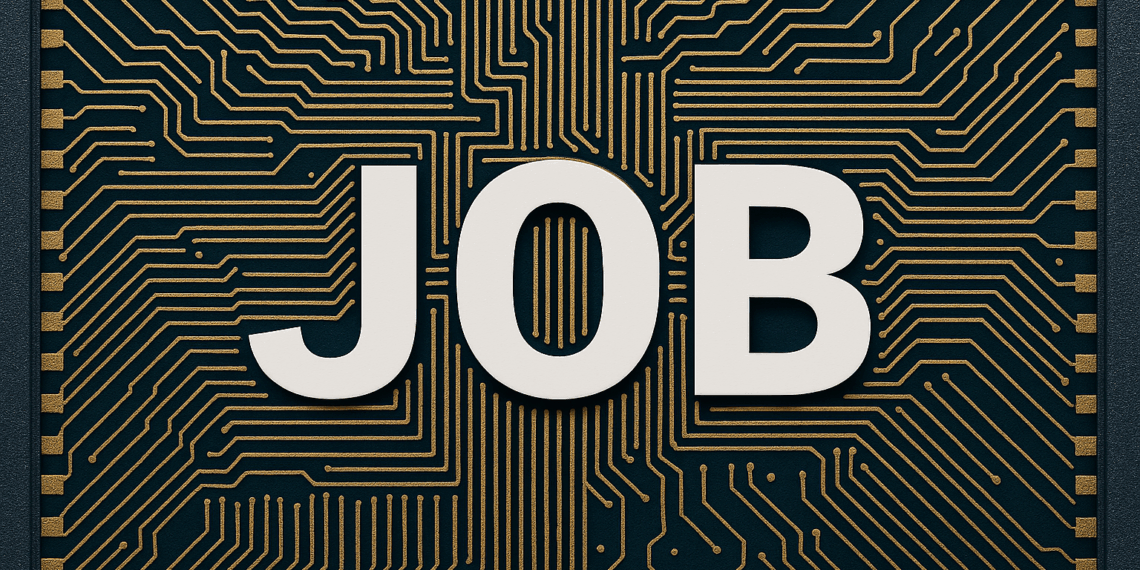 Job written on semiconductor chip