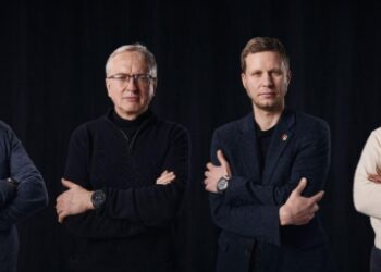 From left to right: Linas Sargautis (advisor), Prof. Jānis Priede (Chief Scientist, co-founder), Dr. Mihails Ščepanskis (CEO, co-founder), Olga Barreto Goncalves (BD & Project Manager) (Photo by: Bruno Kabucis)