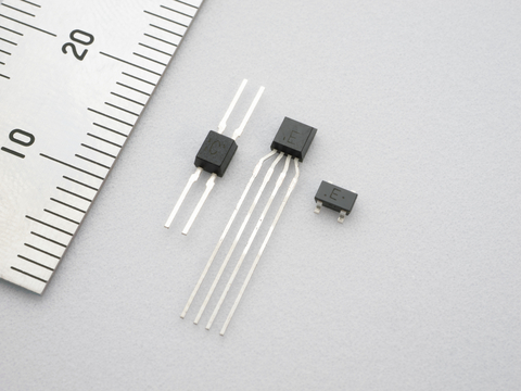 Hall_elements_from_left_HW-300A,_HW-300B,_HW-101A