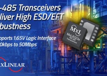 New RS-485 Transceivers deliver high ESD and EFT robustness and support 1.65V logic interfaces