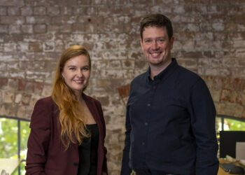 Co-founders of Syenta; Dr. Jekaterina Viktorova, CEO and Ben Wilkinson, CTO