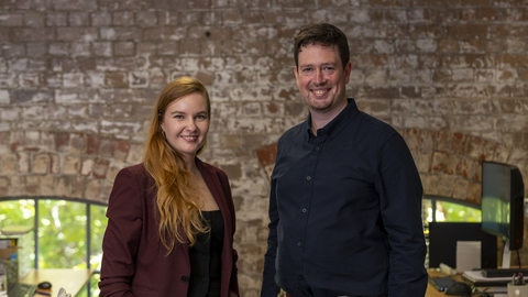 Co-founders of Syenta; Dr. Jekaterina Viktorova, CEO and Ben Wilkinson, CTO