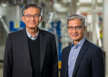 Lip-Bu Tan, the newest member of PsiQuantum's Board of Directors, with Victor Peng, PsiQuantum's Interim Chief Executive Officer