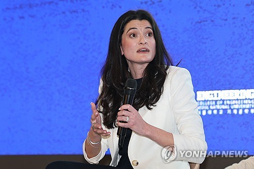 This Yonhap file photo shows Madison Huang, a senior director at Nvidia Corp. and daughter of CEO Jensen Huang. (Yonhap)