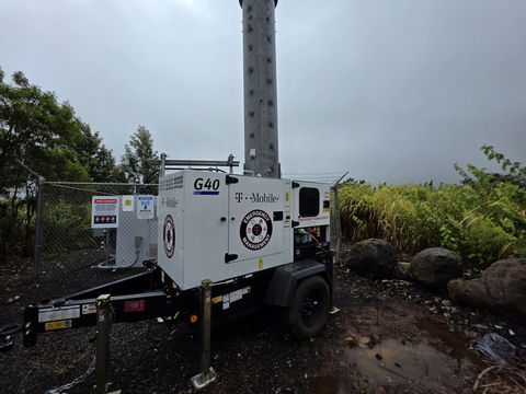 T‑Mobile teams deploying portable generators in Hawaii for Storm Lala
