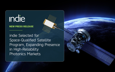 indie Selected for Space-Qualified Satellite Program, Expanding Presence in High-Reliability Photonics Markets